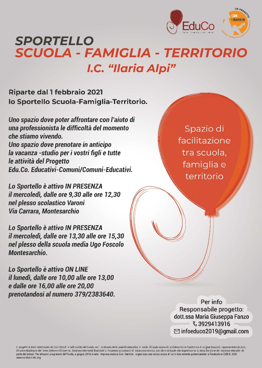 SPORTELLO SCUOLA-FAMIGLIA